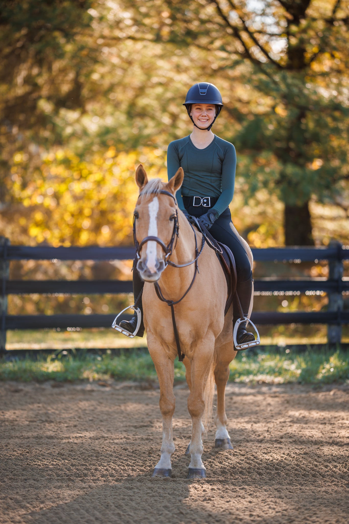 Willow Equestrian Seamless Long Sleeve Shirt Hunter Green