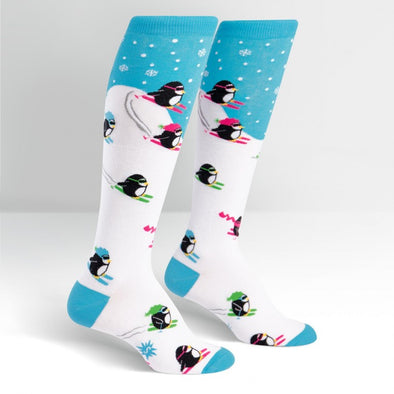 Sock it to Me Knee Socks Downhill Penguins