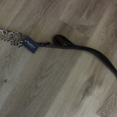 Brydalworx Leather Lead with Brass Chain