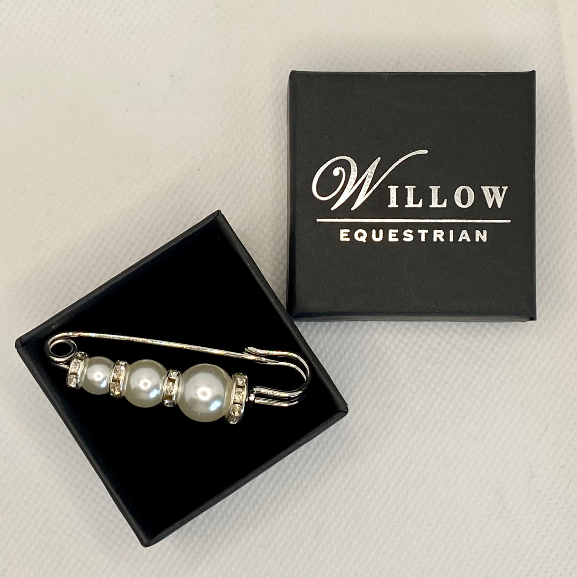 Willow Equestrian Pearl Stock Pin