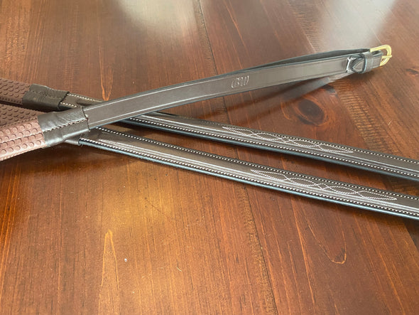 Brydalworx Fancy Stitch Rubber Reins
