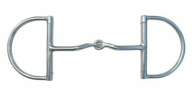 D-Ring Jointed Port Snaffle Bit
